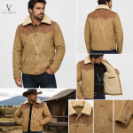 Men's Western Shearling Leather Jacket