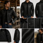 Men's Black Ranch Leather Jacket